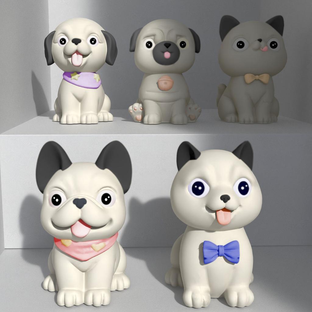 3D Dog Silicone Candle Mold DIY Soap Resin Plaster Mould Animal Puppy Ice Cube Chocolate Making Desk Ornament Home Decor