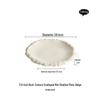 Rock Texture Ruffle Edge Ceramic Dinner Plate, Shallow 2024 New Style Tableware for Hotels