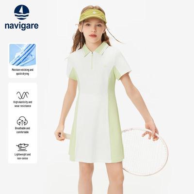Girls' Summer Quick-Dry Polo Dress