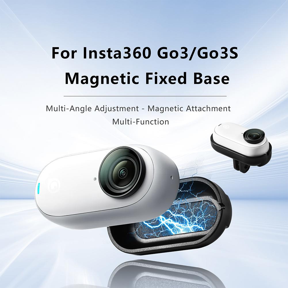Magnetic Quick Release Mount Magnetic Mount Bracket Plastic Quick Installation Stand for Insta360 Go 3/Go 3S Camera Accessories