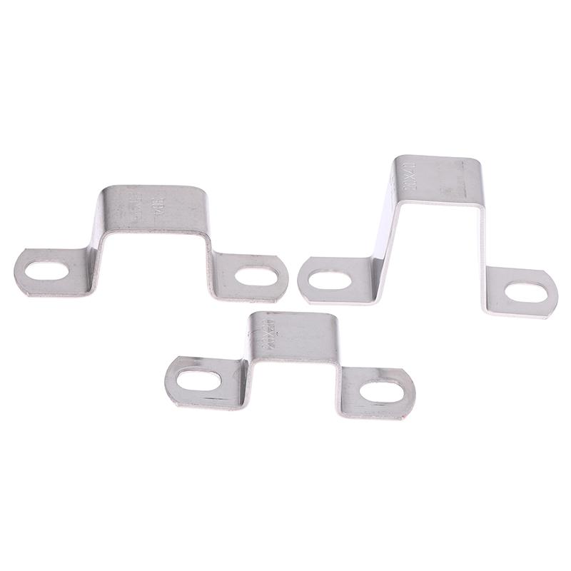 5Pcs Thickened U-Shaped 304 Stainless Steel Horseback Tube Saddle Clip Buckle Throat Hoop Ohm Tube Card Pipe Fixing Clamps