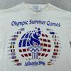 Vintage Olympische Sommerspiele Shirt Herren Medium Atlanta 1996 Centennial T-Shirt 90er