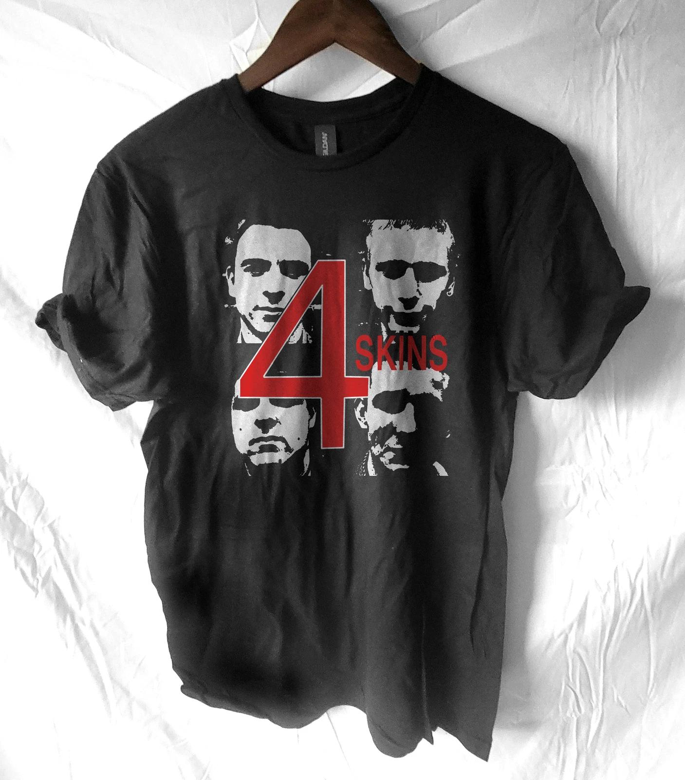 the 4 Skins band t T-Shirt punk Oi Softstyle T-T-Shirt 4XL