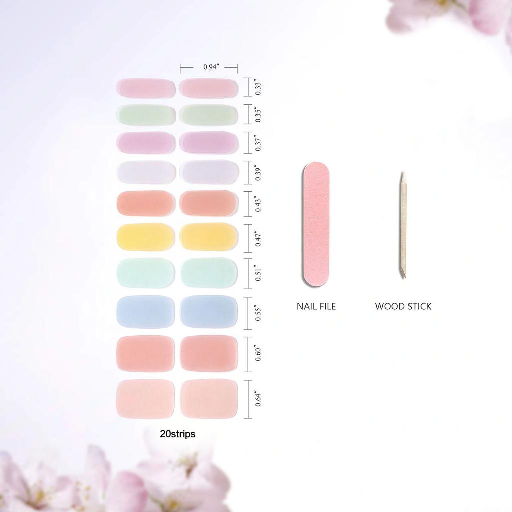 New Gel Phototherapy Gel Manicure Stickers 20 Stickers Light Curing