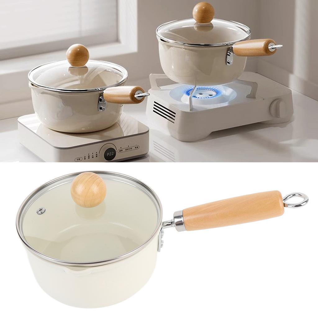 Food Cooking Pot Uniform Heat Transfer Non Stick Space Saving Multifunctional Cooking Sauce Pot for Home