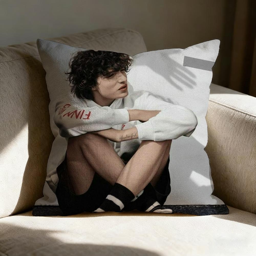 Finn WWolfhard Actor Pillow Case Linen Pillow Covers Cover For Couch Living Room Bench Patio Floor Linen Home Decor