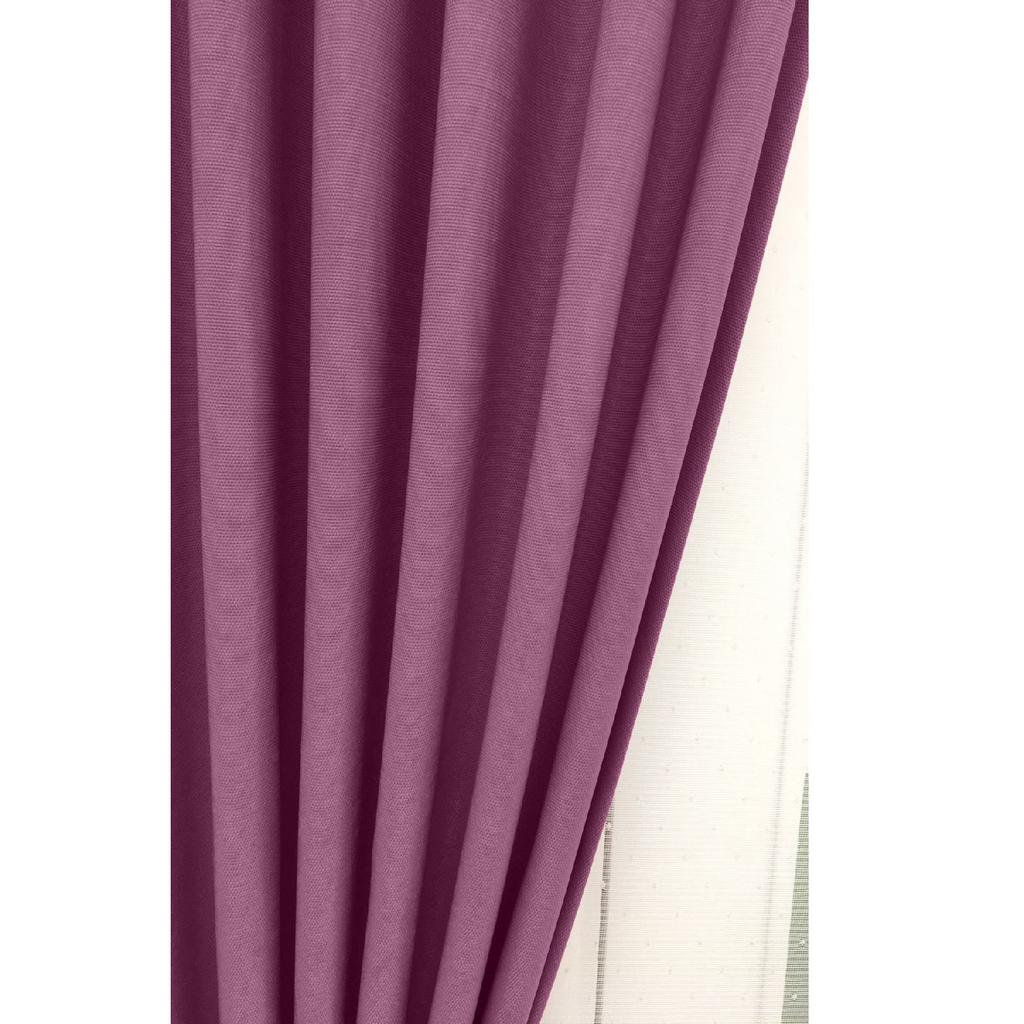 Ready To Use Sea Sparse Pleated Fund Curtain Purple