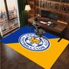 Tappeto in Velluto di Cristallo con Stampa del Leicester City Football, Comodo Assorbente d'Acqua Antiscivolo Tappeto per Pavimenti Interni