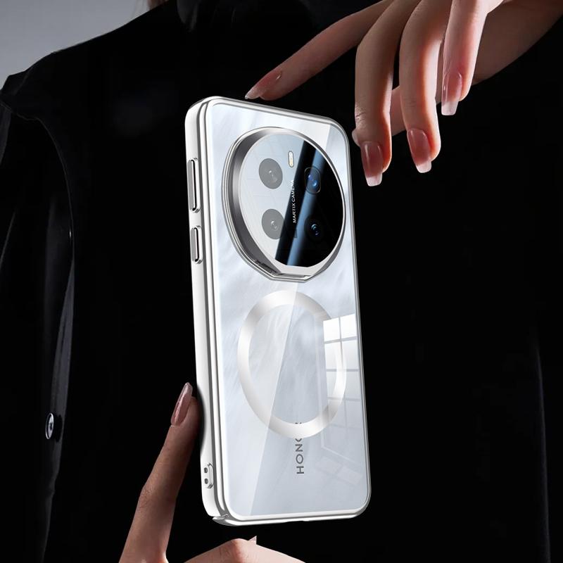 Objektivschutz, unsichtbarer Standkoffer für Honor Magic 7 Pro Magic7Pro Magsafe, kabelloses Laden, Adsorption, matte PC-Telefonabdeckung