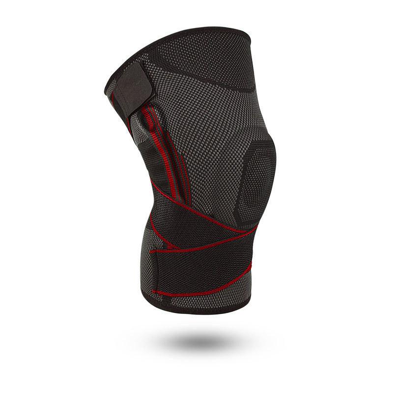 Dual Strap Silicone Knee Brace for Running, Fitness, Sports, Cycling, and Impact Protection