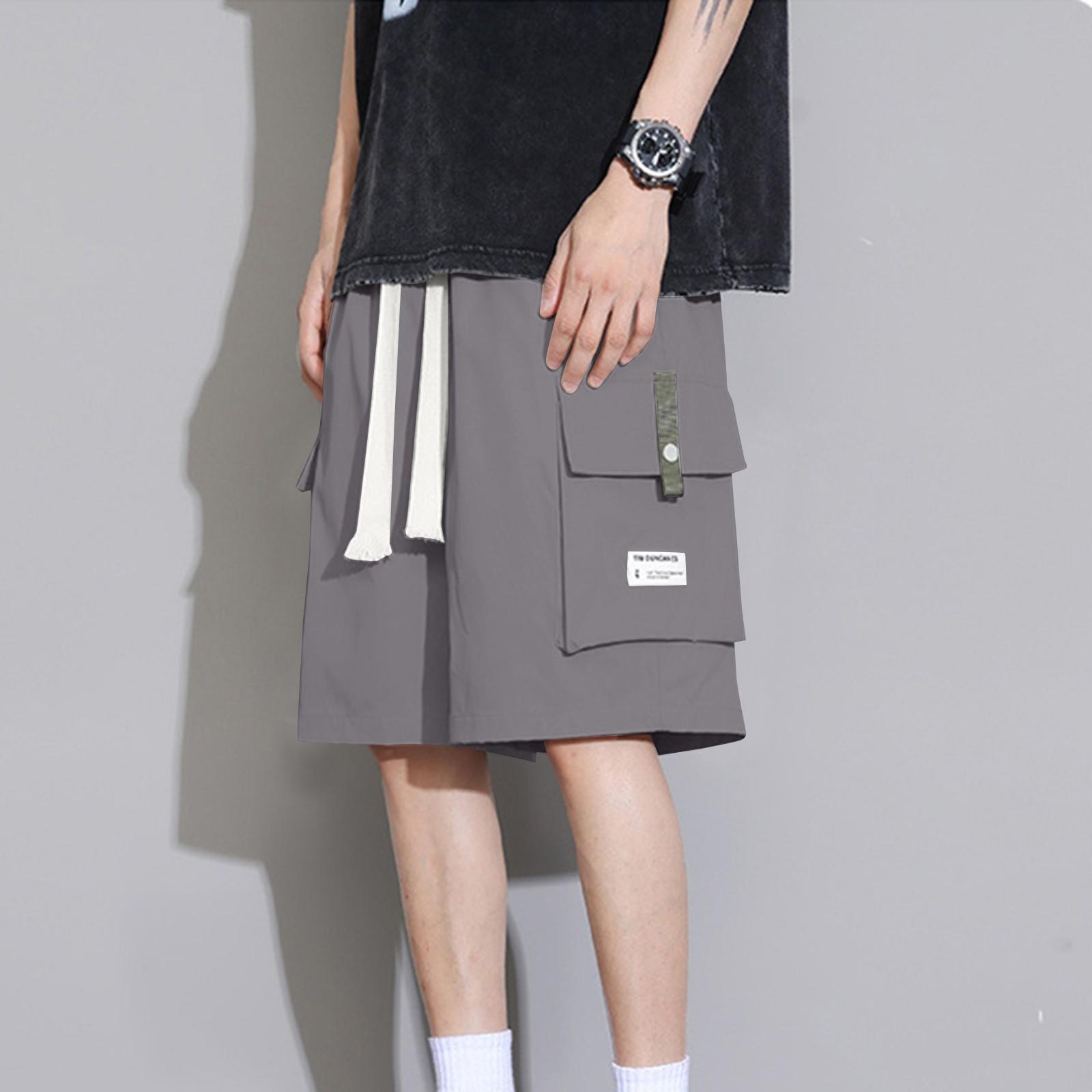 

Мужские спортивные штаны со шнуровкой, мужские шорты-карго, повседневные брюки XL