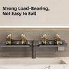 No-Drill U-Shaped Storage Rack Suction Cup Kitchen Floating Shelf Organizer  Laundry Sink