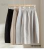 Elastic Waist Tulip Hem Skirt - Women's 2026 Spring French Hepburn Style Mid-Length Little Black Skirt