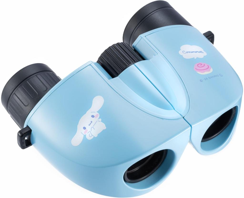 Kenko Sanrio Characters 8x 21mm Objective for Cinnamoroll with 410295 Binoculars, Lens, Ultra-lightweight, Concerts, (Blue), Multi-coated Lenses,