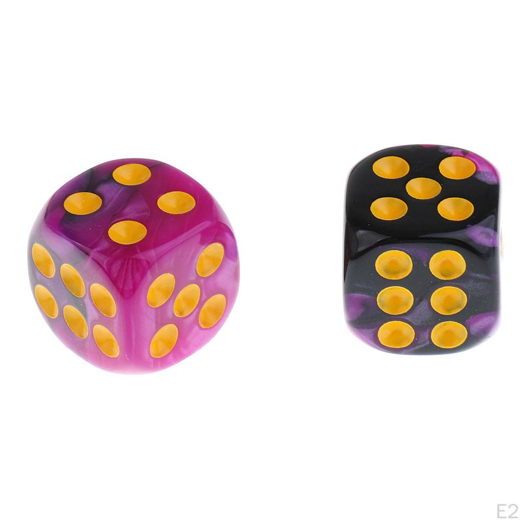 30 Pieces Acrylic 6-sided D6 for Party Game