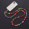 Phone Lanyard, Universal Bead Chain Neck Straps for Phone Case Crossbody Phone Lanyards with Patches for Most Phone