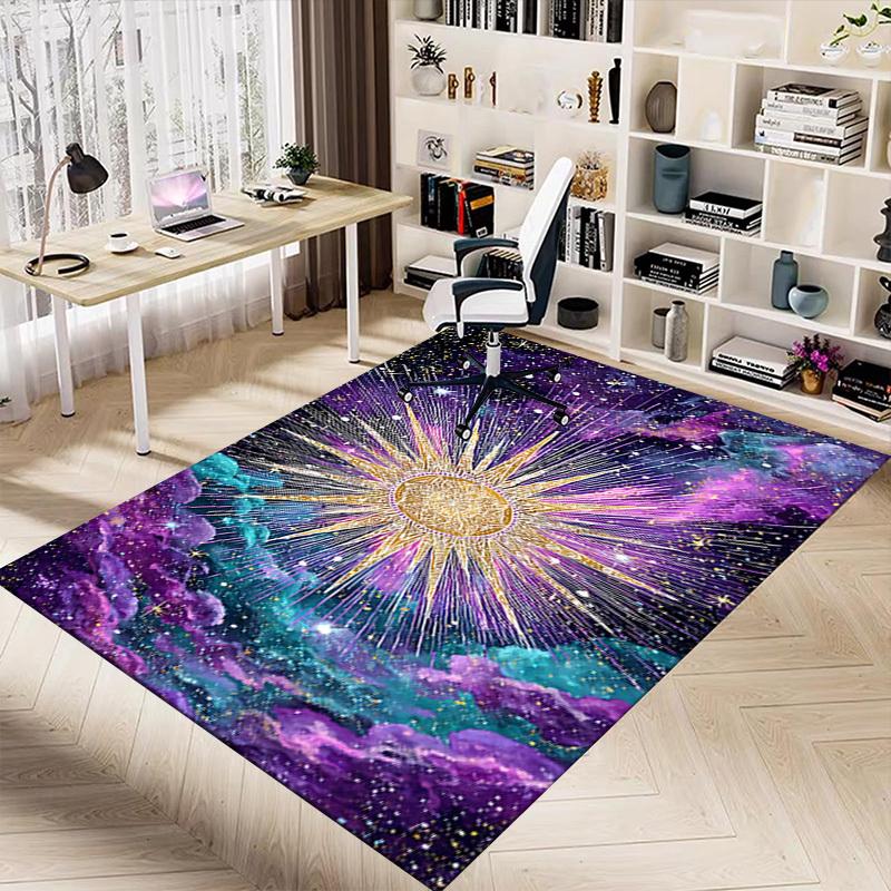 1PC Cosmic Sun Extra Large Non Slip Floor carpet, Office, family, Studio   Large Area Rug Indoor Rugs, Bold Statement Piece