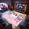 1pc labubu Print Area Rug - Soft, Washable Non-Slip Indoor Mat for Office Chairs, Living Room, Home Office Decorative Rug