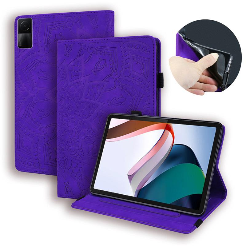 Tablet Case Funda For Redmi Pad SE 2023 Case Imprinted Tree PU Leather Stand Back Silicone Shell For Xiaomi Redmi Pad SE 11 Cover