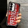 Retro Vintage License Plate Soft Phone Case For Samsung A17 A27 A07 A37 A57 A16 A56 A15 A55 A14 A54 A13 A53 A26 A36 A25 A35 A24