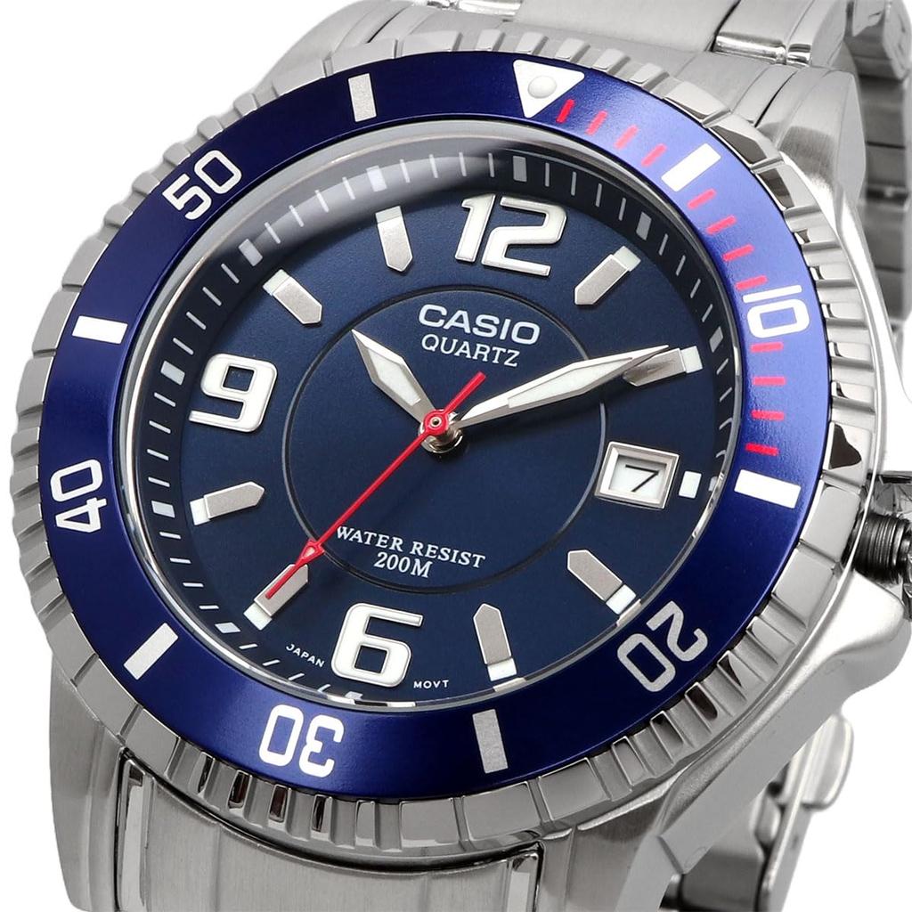 Casio Standard Men's Quartz Watch MTD-1053D-2AV 20 Bar Water Resistant Blue