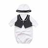 Material Made In Japan Tuxedo Design Newborn Baby Dress Set with Hat for Shrine Visits and Hospital Leave Black Boys' Spring/Autumn