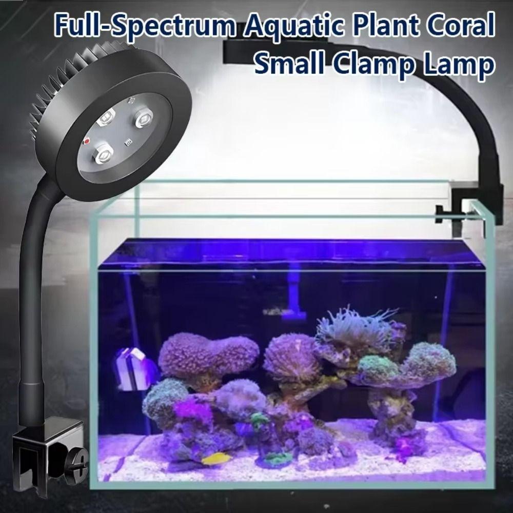 3 Color Modes Mini Clip-on Aquarium Lamp LED Aquarium Plant Light  Aquarium Accessories