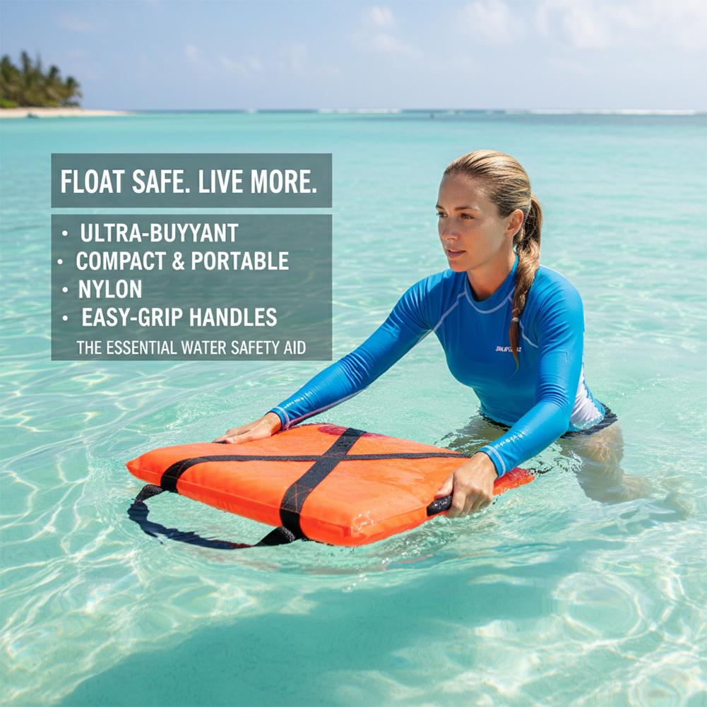 Coussin Flottant Marin d'Urgence Portable Coussin de Bateau à Lancer Adultes Haute Flottabilité Pour Natation Coussin en Mousse Lançable