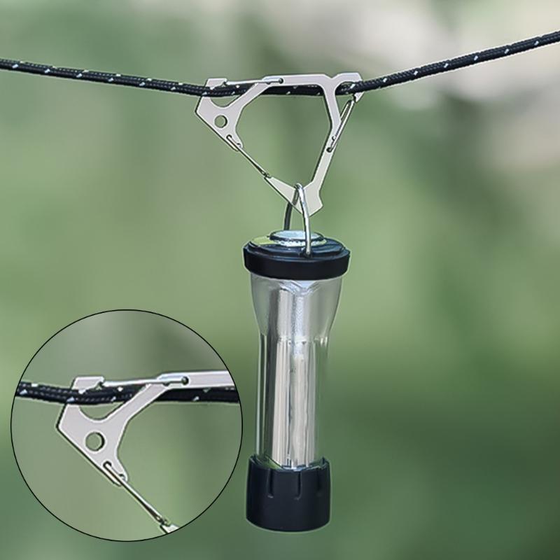  Triangular Carabiner Clip Spring  Kettles Buckles Metal Steels Keychains Hook Outdoor Accessories