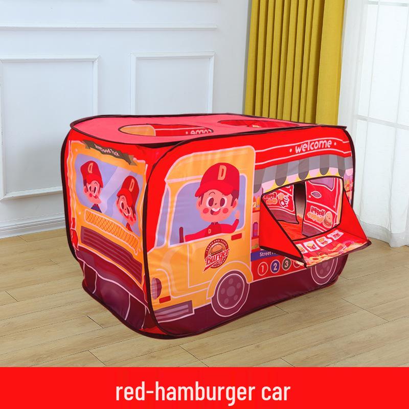 Kids' Indoor Car Tent Playhouse - Foldable Baby Pool & Play Space