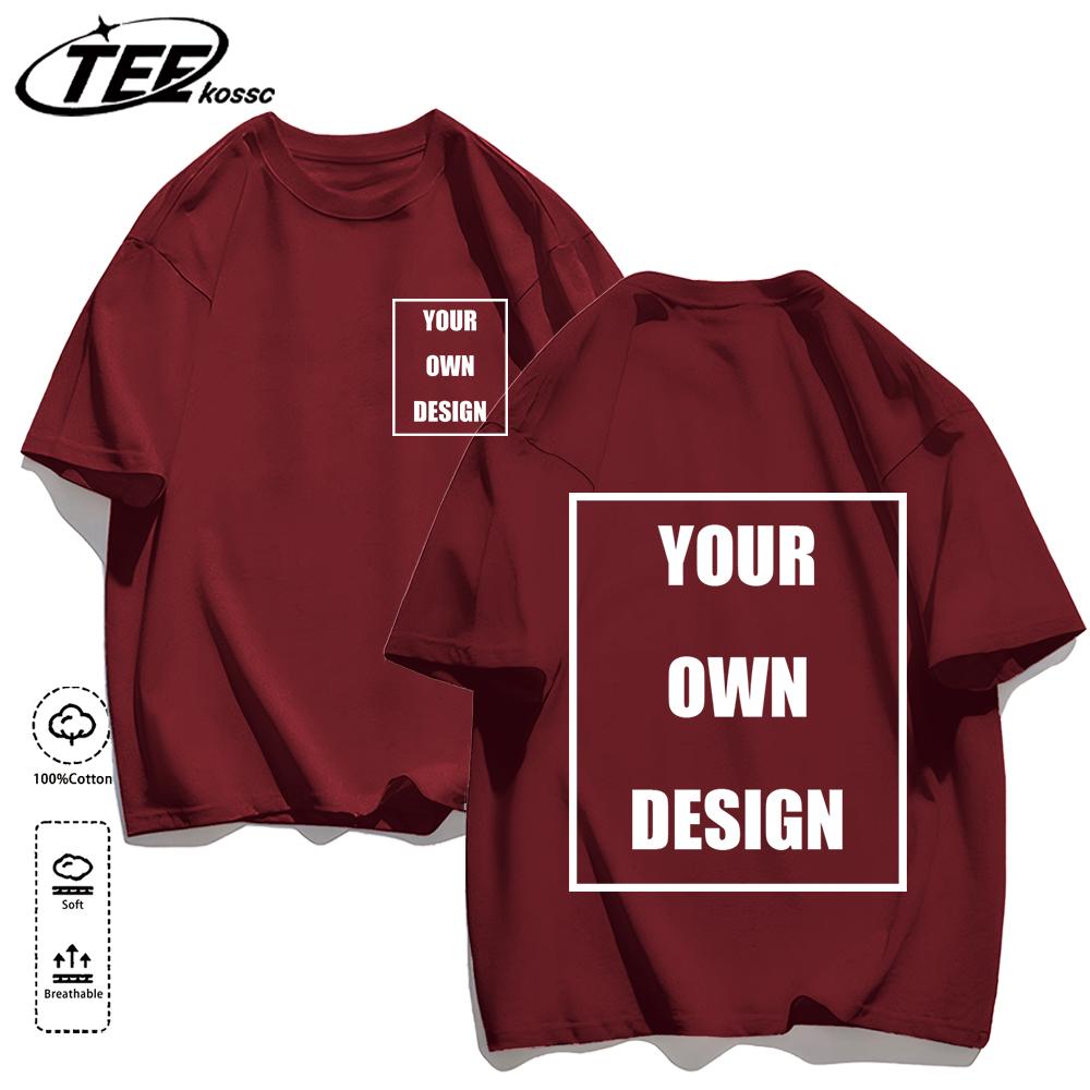 Men s Personalized T-shirt 100%Cotton Tee Custom Shirt Make Your Design Logo Text Men Women Design Your Gift Couple Tshirt S