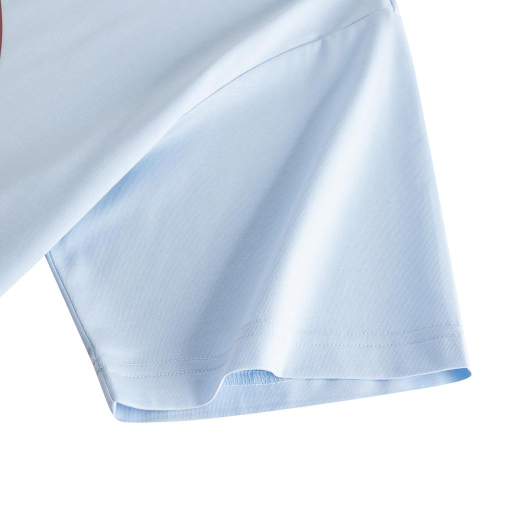 ANTA T Shirts Men's Sky Blue 7 Crew Neck 952628104-7