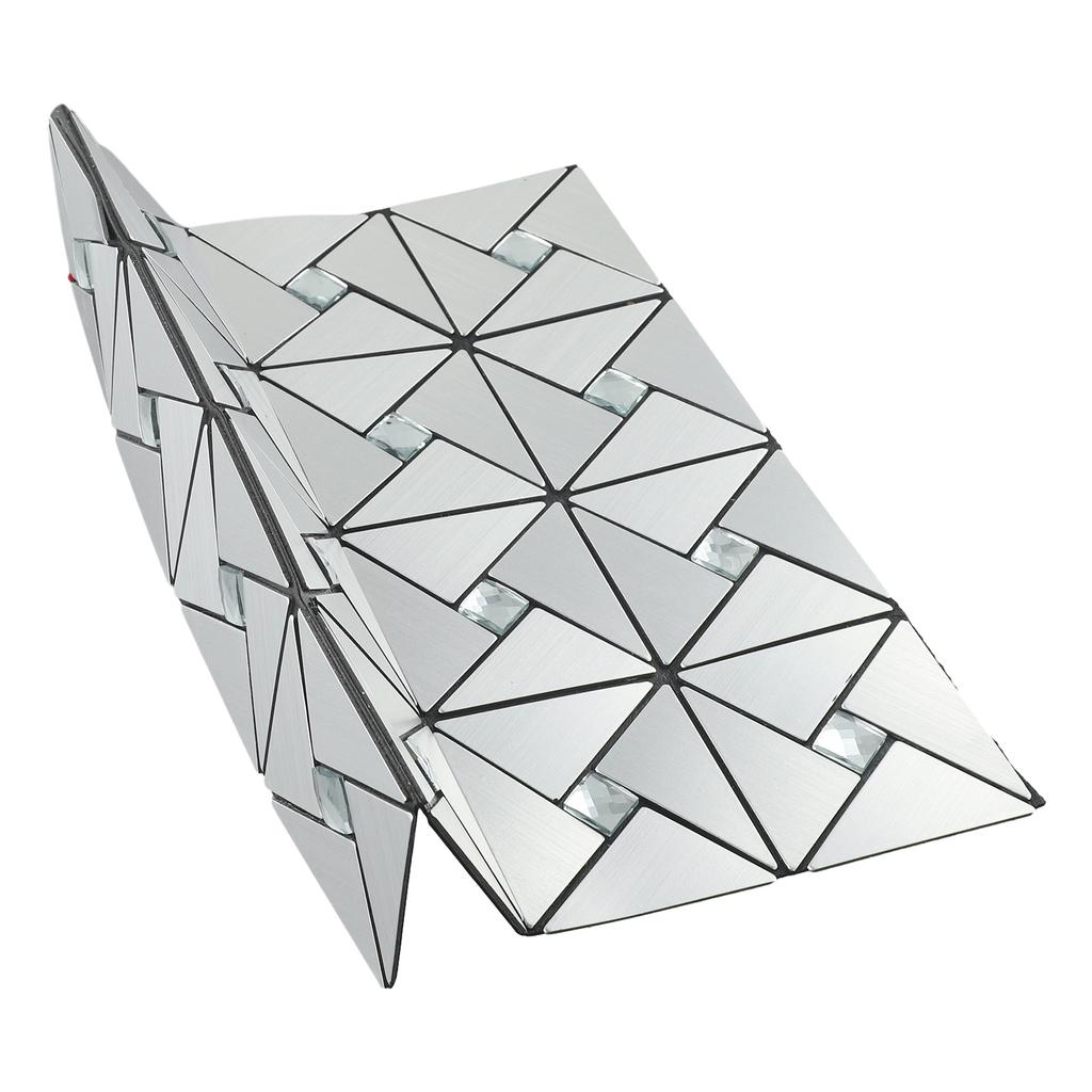 1 buc Mozaic Aluminiu Placă de Perete Backsplash Fundal Perete Decorează și Lipește Autocolant de Perete pentru Podea Perete Bucătărie Dormitor Decalcomanii de Perete Antiderapante