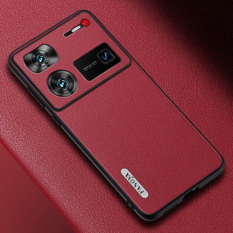 

Роскошный чехол из искусственной кожи для ZTE Nubia Z60 Ultra 5G, матовая задняя крышка, силиконовый чехол с полной защитой для телефона NubiaZ60 Ultra Coque For Nubia Z60 Ultra красный