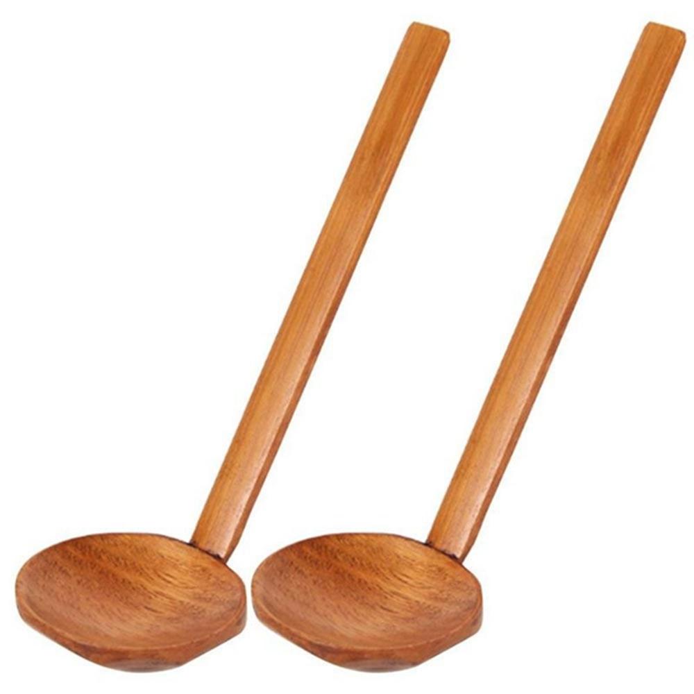 Accessories Tableware Soup Ladle Hot Pot Long Handle Soup Spoon Wooden Spoon Ramen Spoon Colander