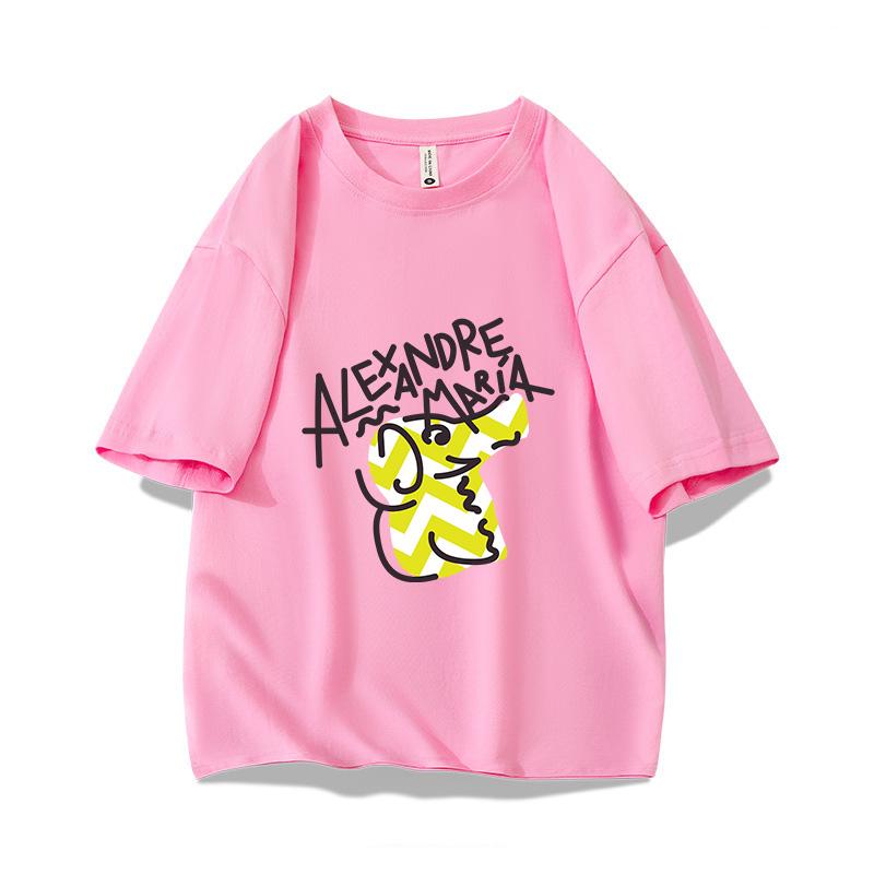 Graffiti Illustration Bear Printing Y2K Girls 100 Cotton TShirt Summer Casual Trendy Vintage Oversized Short Sleeve Unisex Tee
