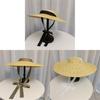 Straw Hat With Butterfly Knot For Summer Beach Sun Protection And Fashion