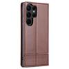 AZNS For Samsung Galaxy S24 Ultra Case Magnetic Suction Leather Phone Cover with Wallet Stand