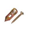 Kit d'ancrages auto-perceurs pour plaques de plâtre 50 pièces Bouchons pour murs creux avec vis d'expansion pour suspension murale Réparation domestique Outils de fixation bricolage Ensemble