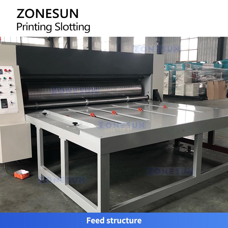 ZONESUN ZS-YKM3 Automatische Flexodrucker-Rillmaschine 3-Farben-Druckmaschine 3600 Bogen/h Wellpappkarton-Herstellungsmaschinen