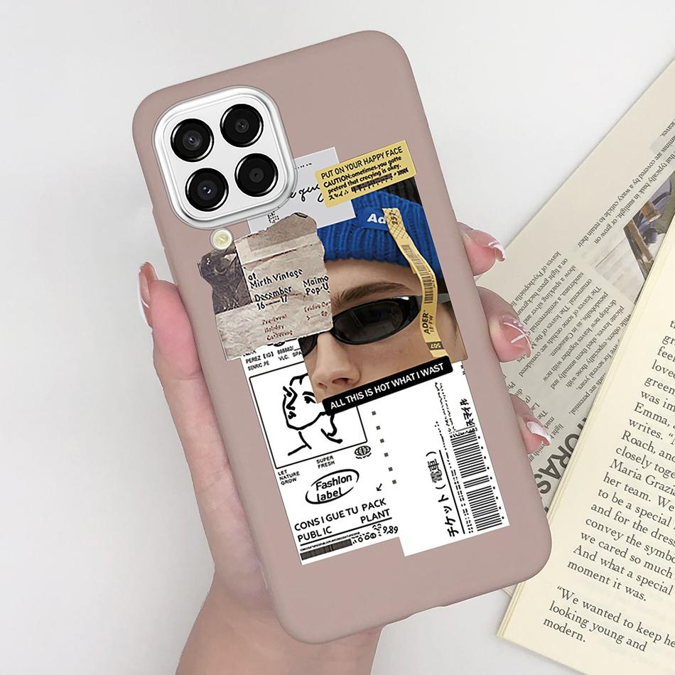 For Samsung Galaxy M33 5G Case Heart Cartoon Silicone Matte Shockproof Phone Cover For SamsungM33 GalaxyM33 M 33 Funda Shell TPU