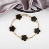 INS Hot Sale 15mm Five Leaf Flower Bracelet Natural Shell Flower Jewelry For Women Girls Party Wedding Daily Wear Jewelry Gift