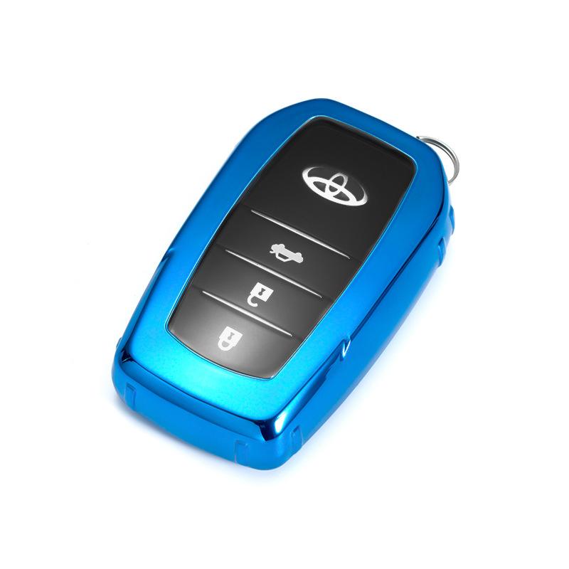 Suitable for Toyota TPU Car Key Bag Buckle Case Cover RAV4 Rongfang Highlander Crown Corolla Decoration