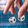 5Pcs Left Right Center Dice Six Sided 16mm Standard Size Acrylic Dice Easy To Grip Game Dice Games Accessories