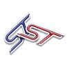 MJU13 Car Aluminum Alloy ST Emblem Front Grille Body Trunk Decoration Sticker Decal For Ford TAURUS Shelby Edge Ecosport Kuga Mustang