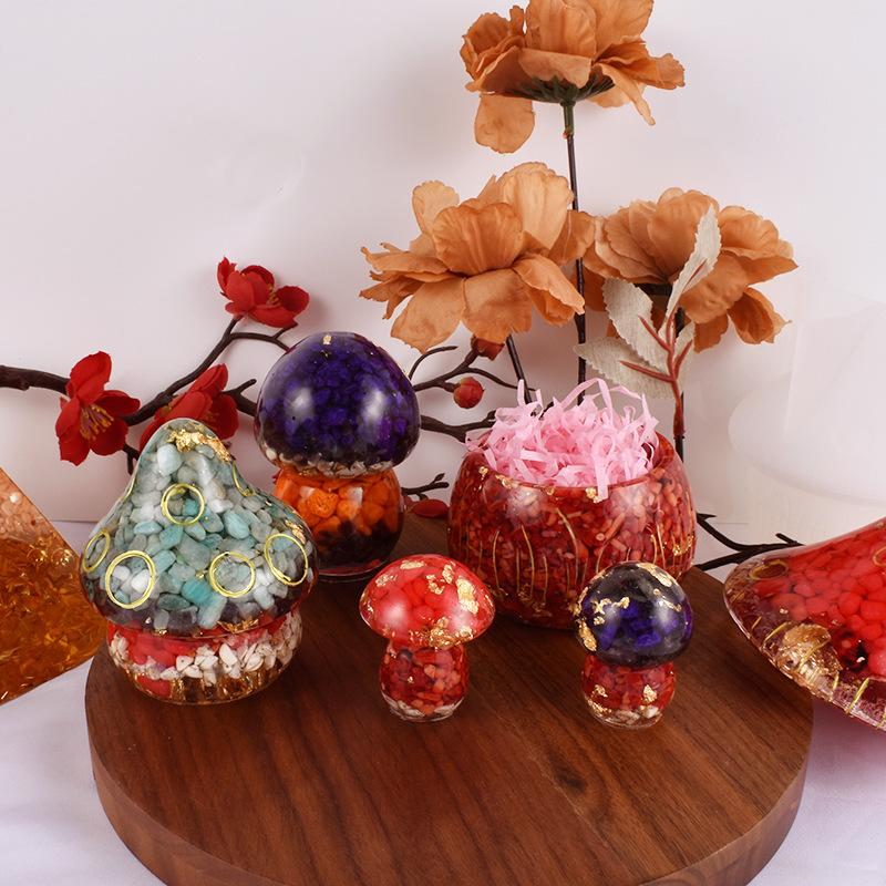 Multi-function Mushroom Storage Boxes Display Epoxy Resin Silicone Molds Making For DIY Aromatherapy Gypsum Mushroom Drip