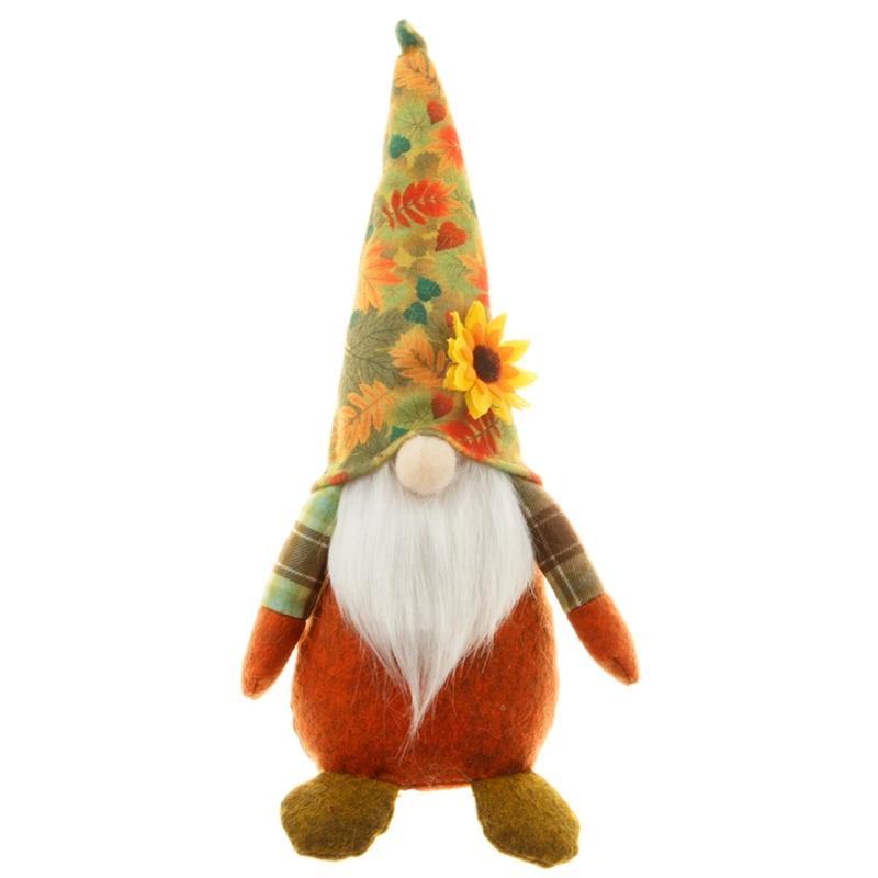 

Тыквенная шляпа Подсолнух Гном Кукла Украшения Праздник урожая Шляпа Гном Милый Эльф Украшения Главная