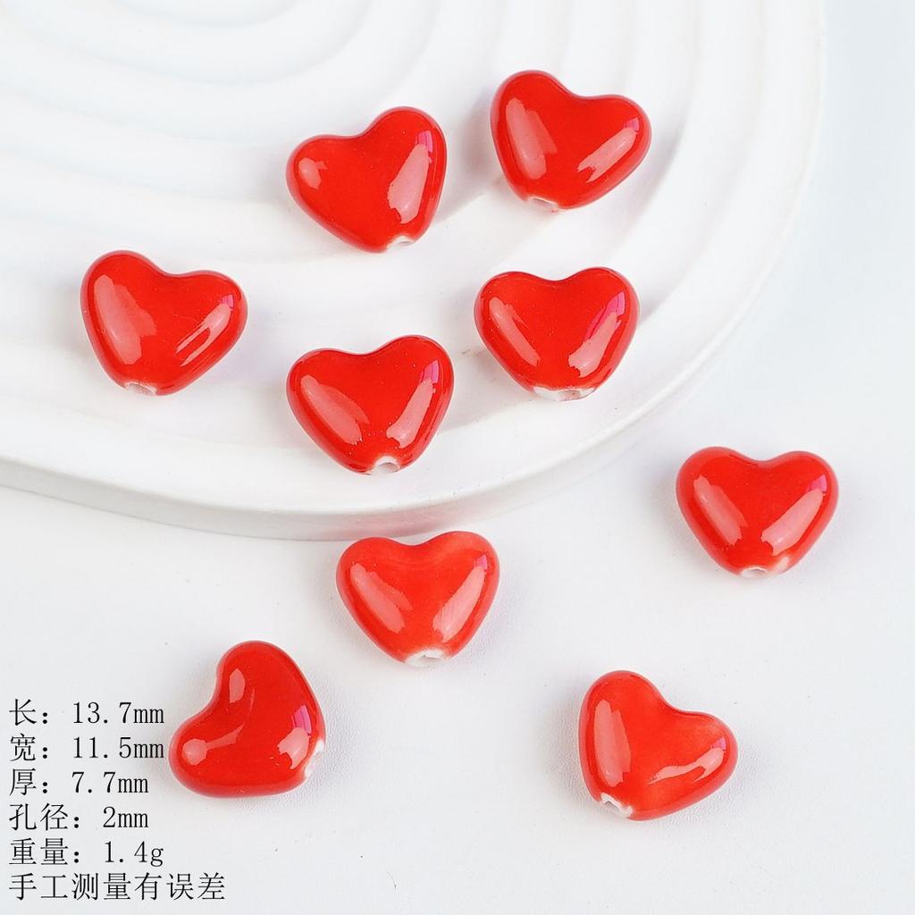 Love beads loose beads accessories ceramic bracelets handmade DIY material manufacturers