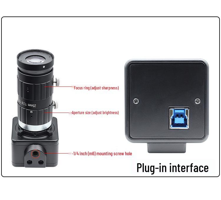 IMX585 4K/60fps Starlight Night Vision USB 3.0 Camera Module, 8MP for Low-Light and Microscope Use