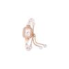 "Women's Square Dial Quartz Watch with Waterproof Design, Pearl and Rhinestone Accents, Adjustable Bracelet"